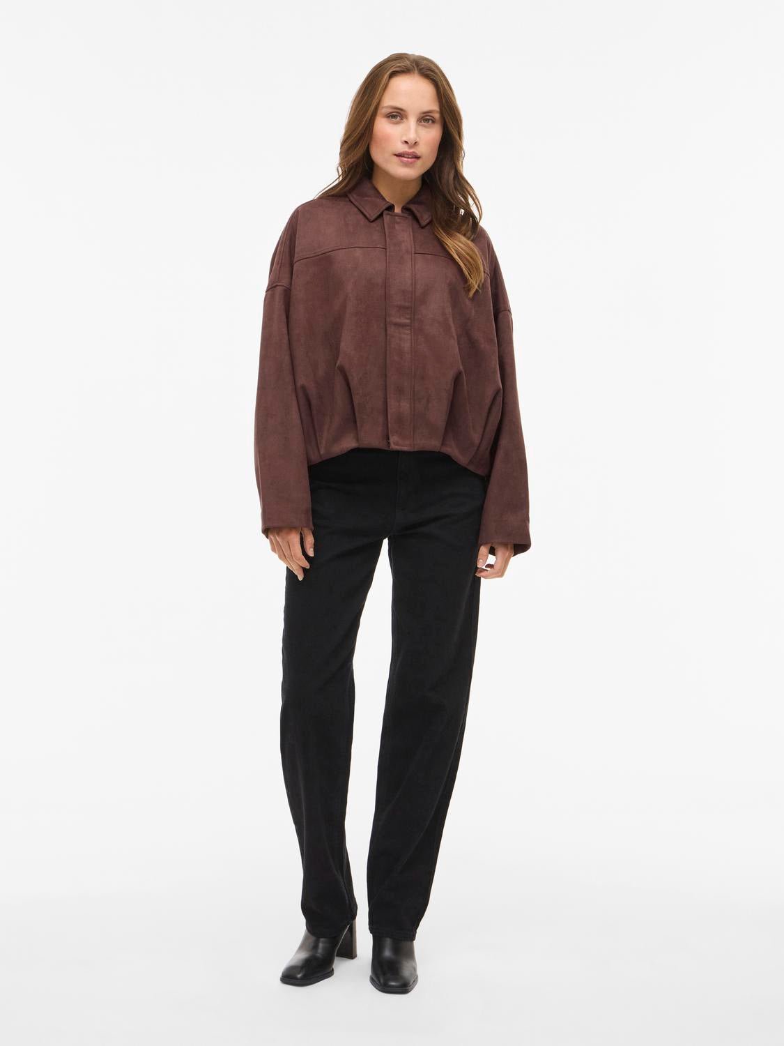 VIVIRAL Otw Bomber - Brown Stone - VERO MODA & VILA Bergvik